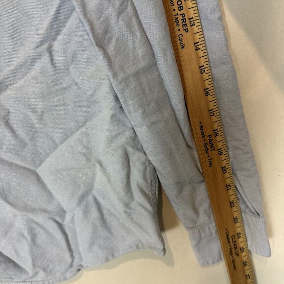 American Eagle Outfitters Shirt Mens Large Blue Cotton Athletic Fit Button Up - Picture 13 of 14